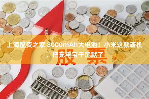 上海配资之家 8000mAh大电池！小米这款新机，把充电宝干沉默了